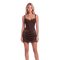 Roma Mini Dress - Brown