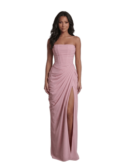 Royal Drape Dress - Pink