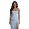 Royal Drape Dress - Sky Blue