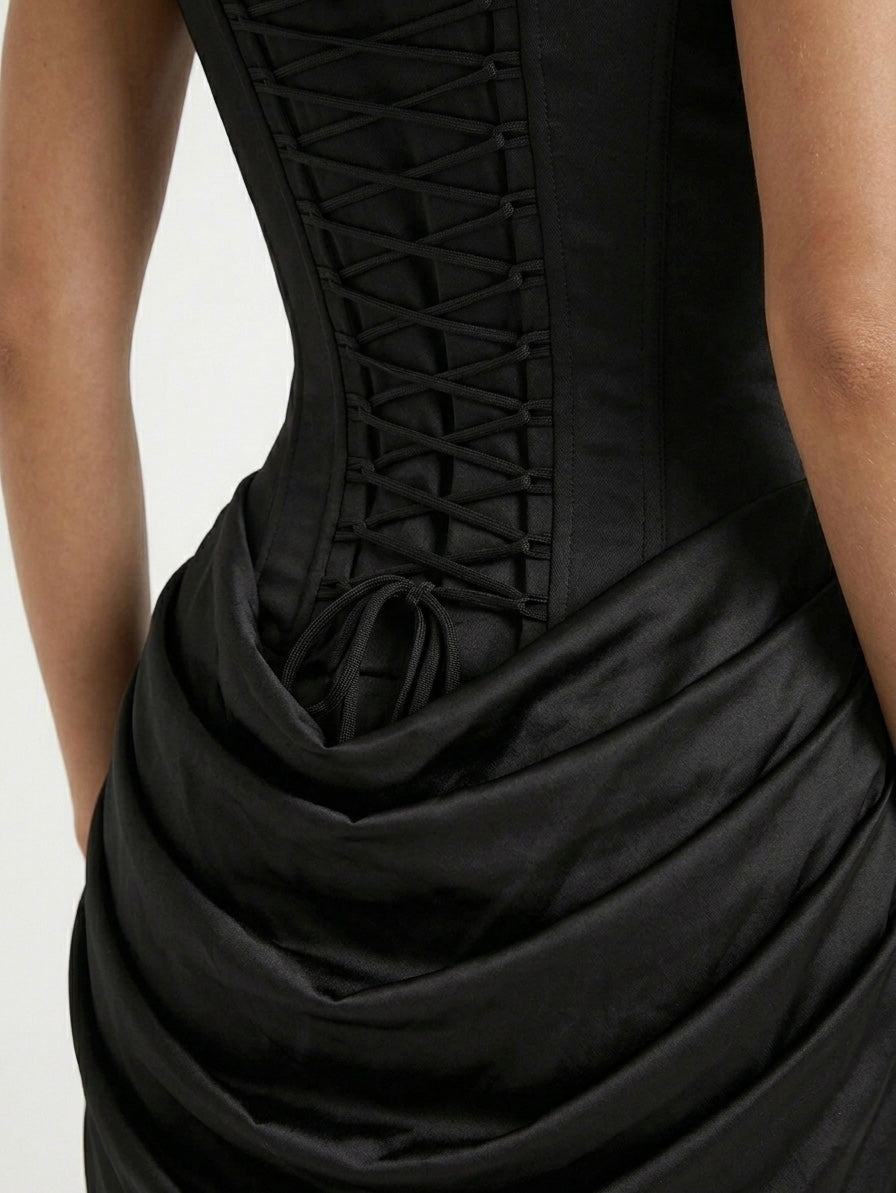 The Cornelia Mini Dress - Black
