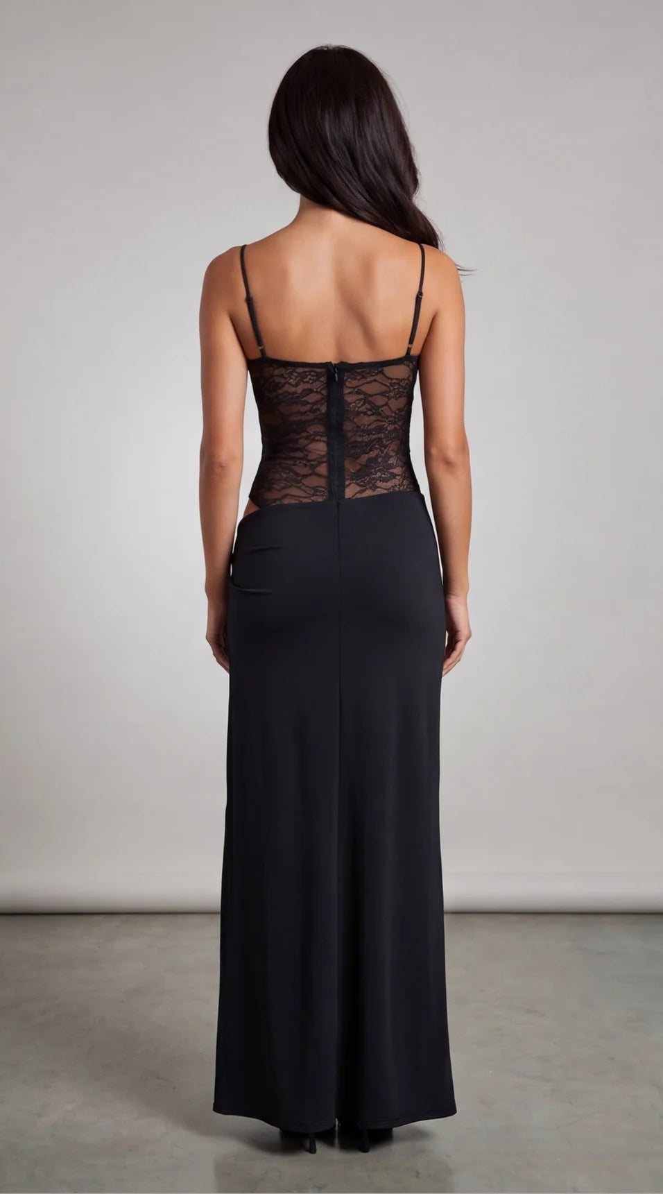 שמלת מקסי תחרה | Lace Corset Maxi Dress