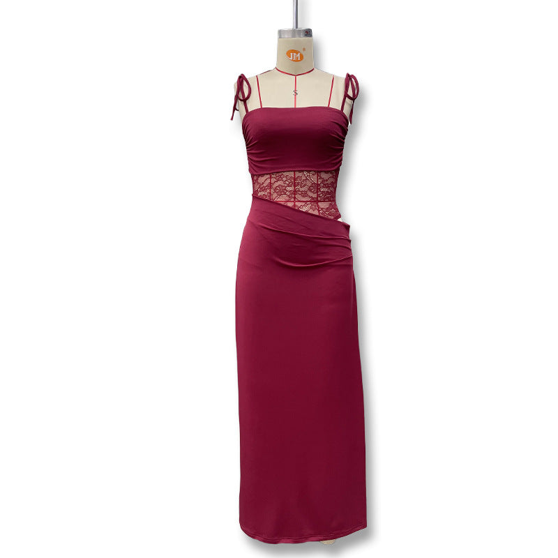 שמלת מקסי תחרה | Lace Corset Maxi Dress