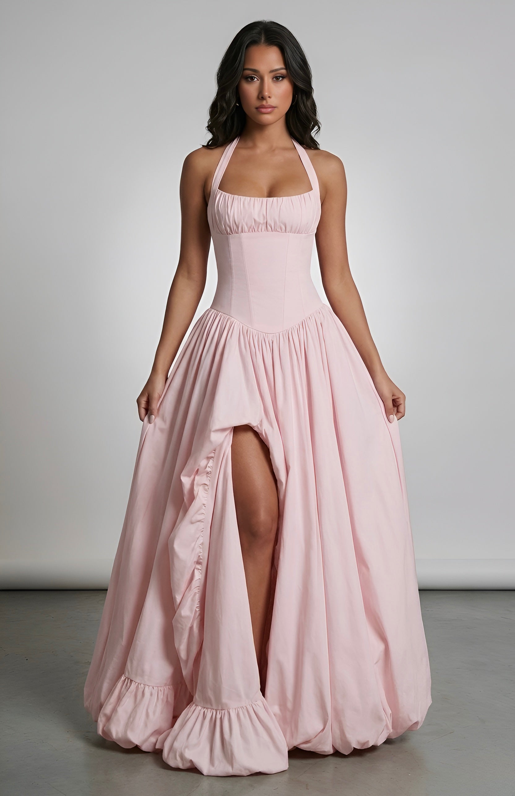 Rose Slit Dress