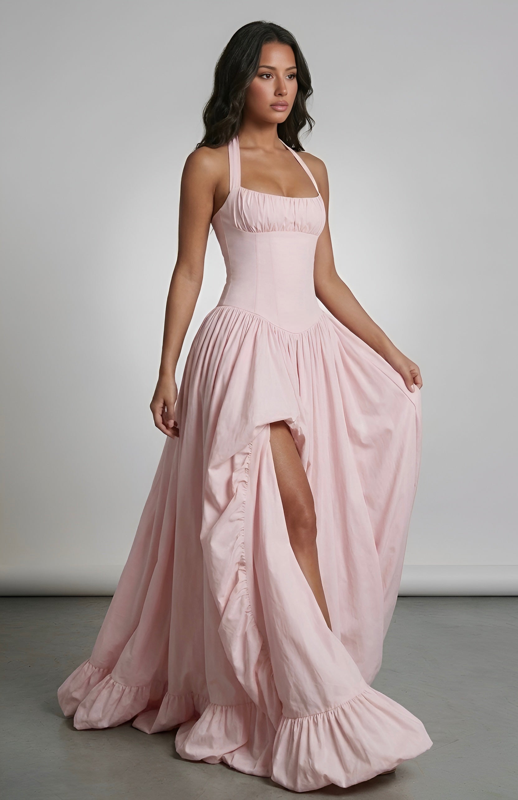 Rose Slit Dress