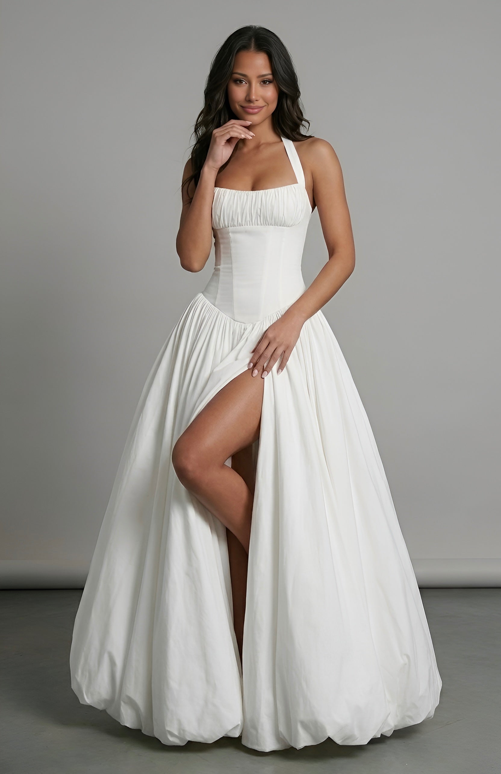 Rose Slit Dress