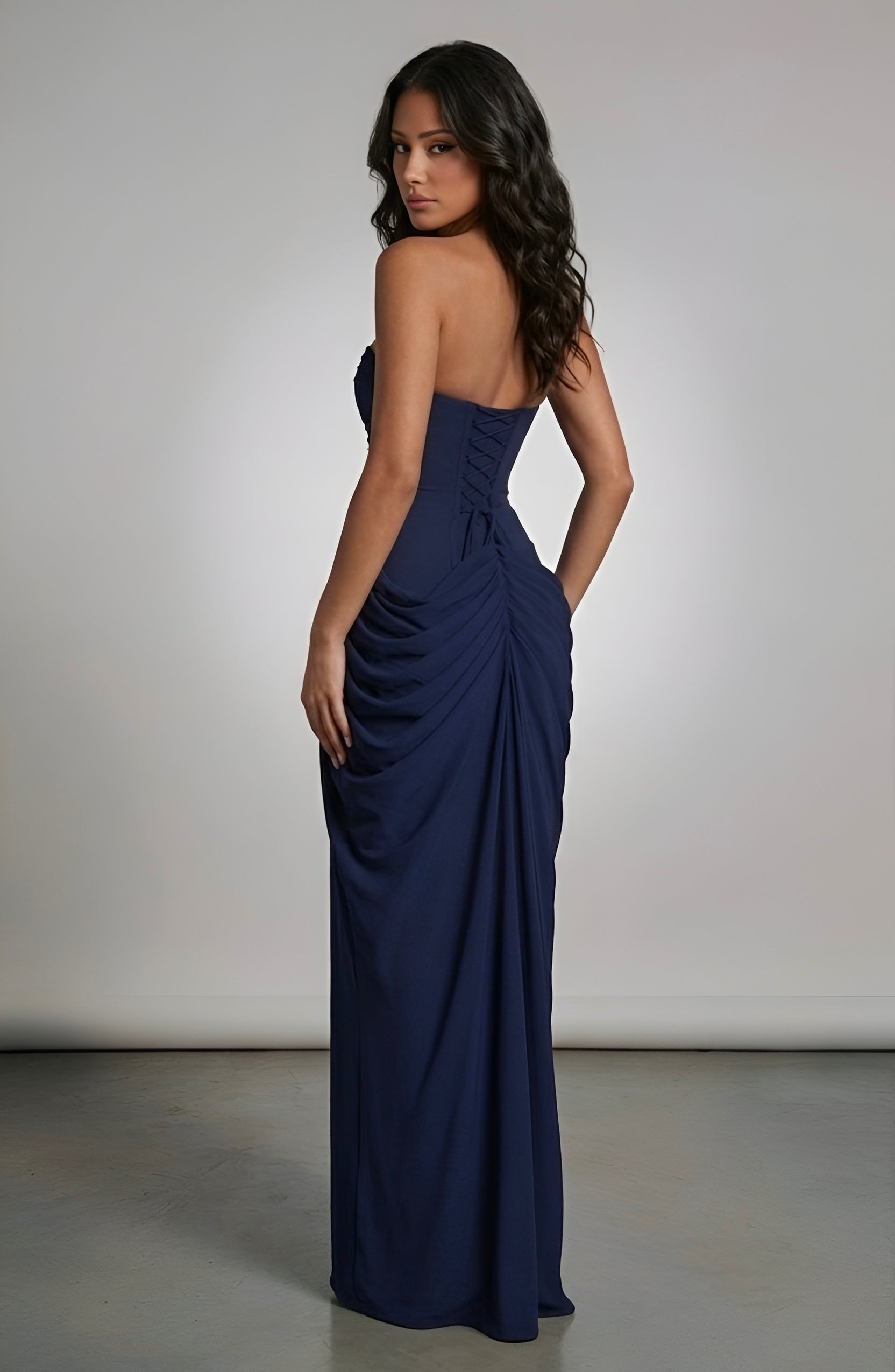 Royal Drape Dress