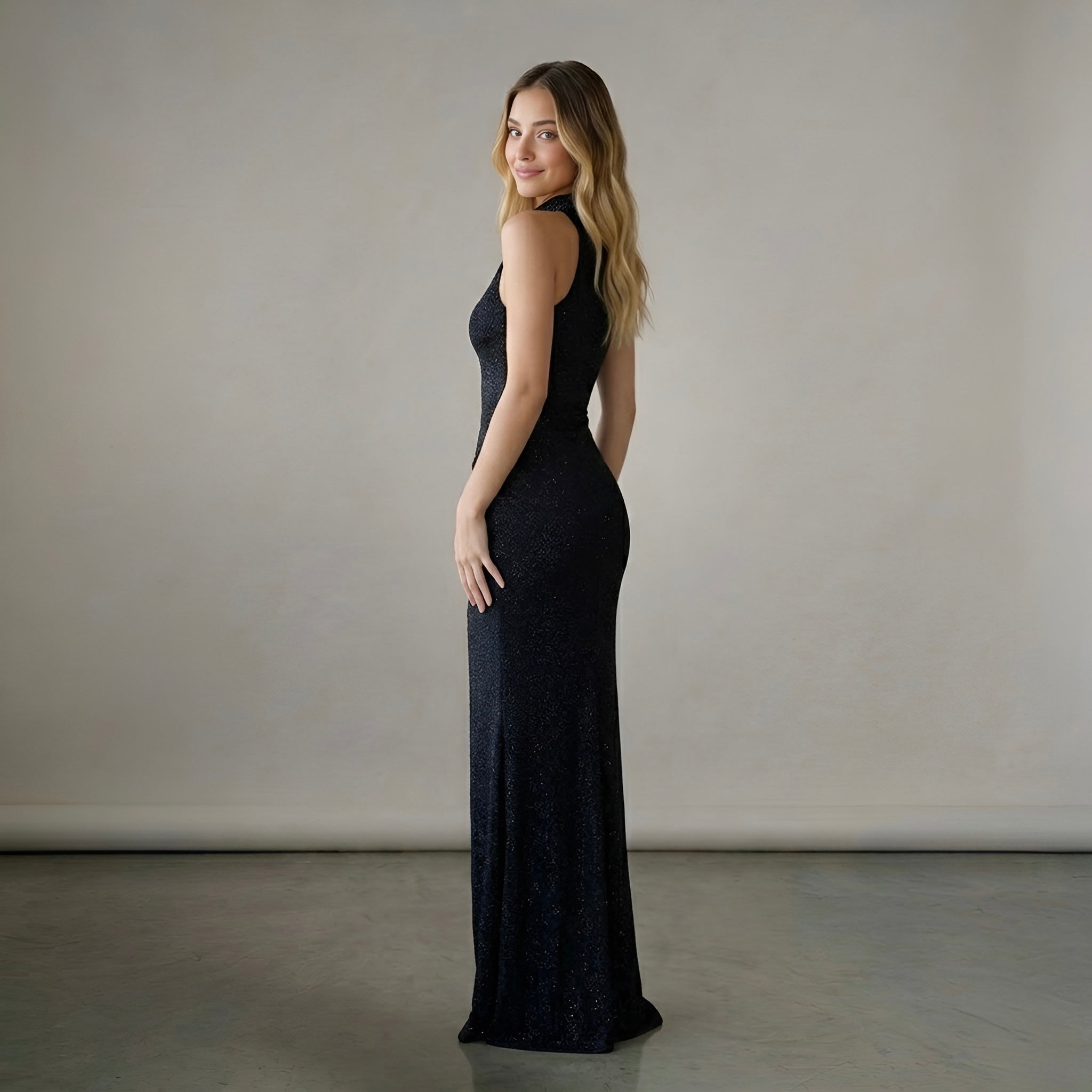 Starlit Noir Dress