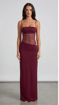 שמלת מקסי תחרה | Lace Corset Maxi Dress