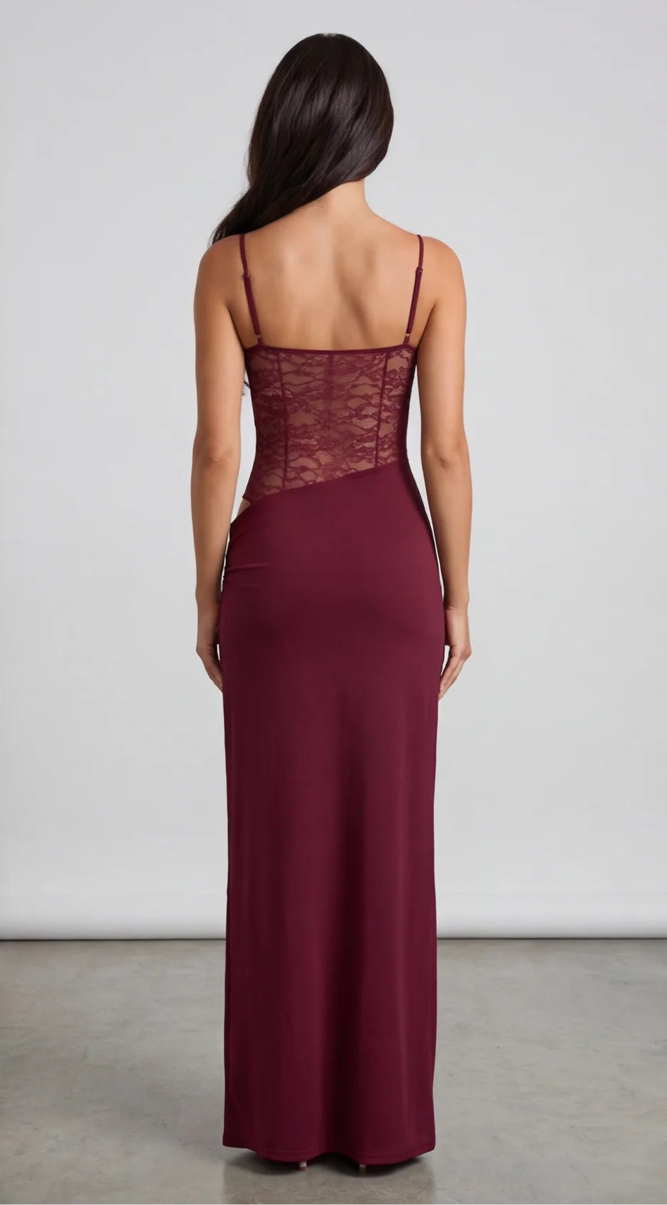 שמלת מקסי תחרה | Lace Corset Maxi Dress