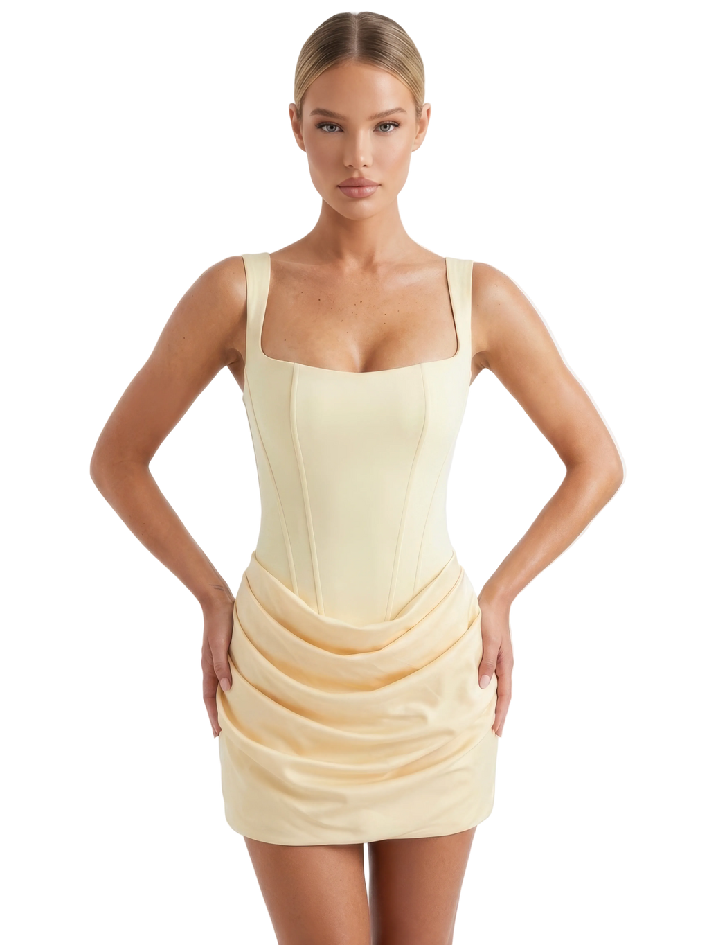 The Cornelia Mini Dress - Yellow