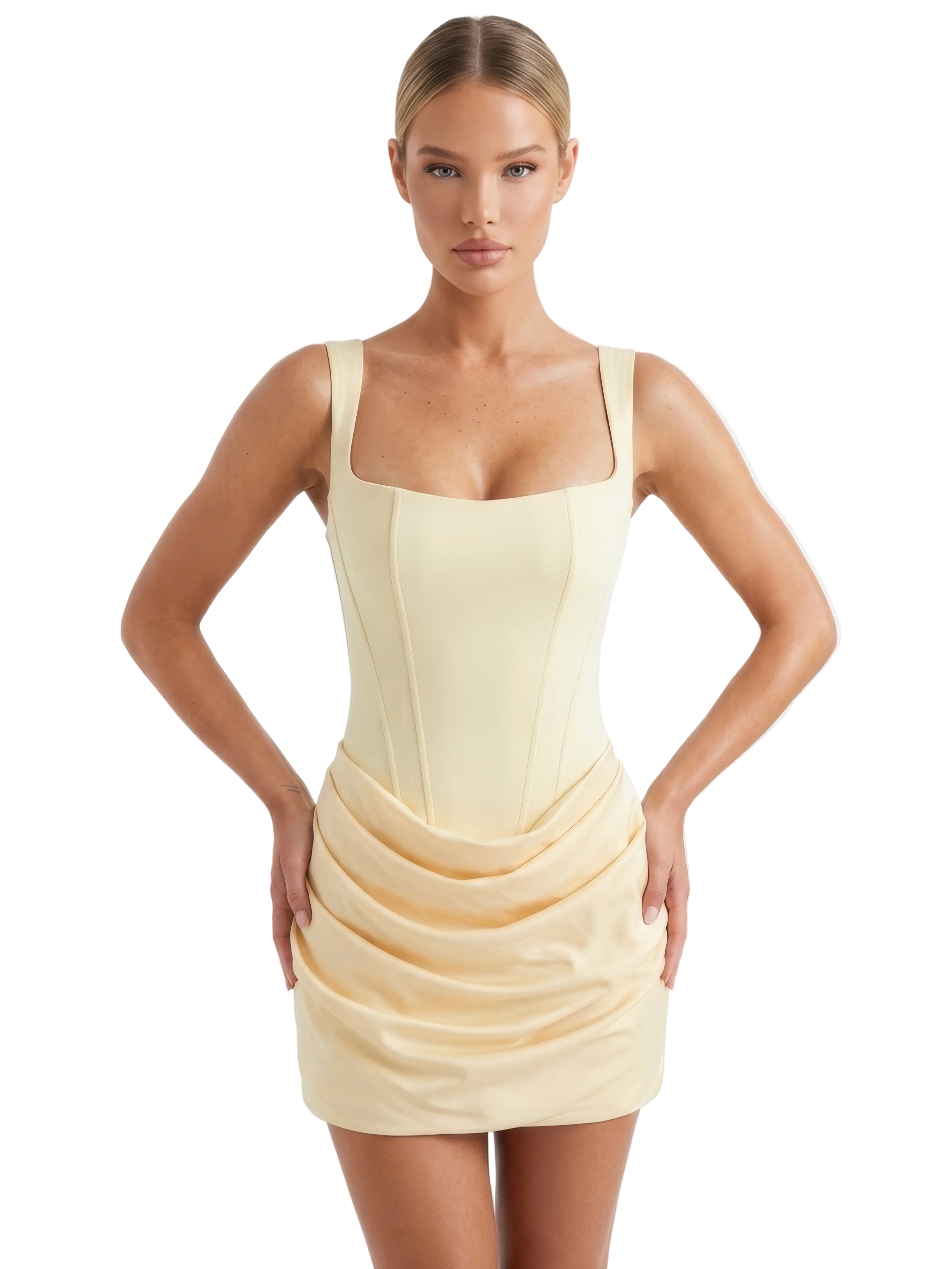 The Cornelia Mini Dress - Yellow