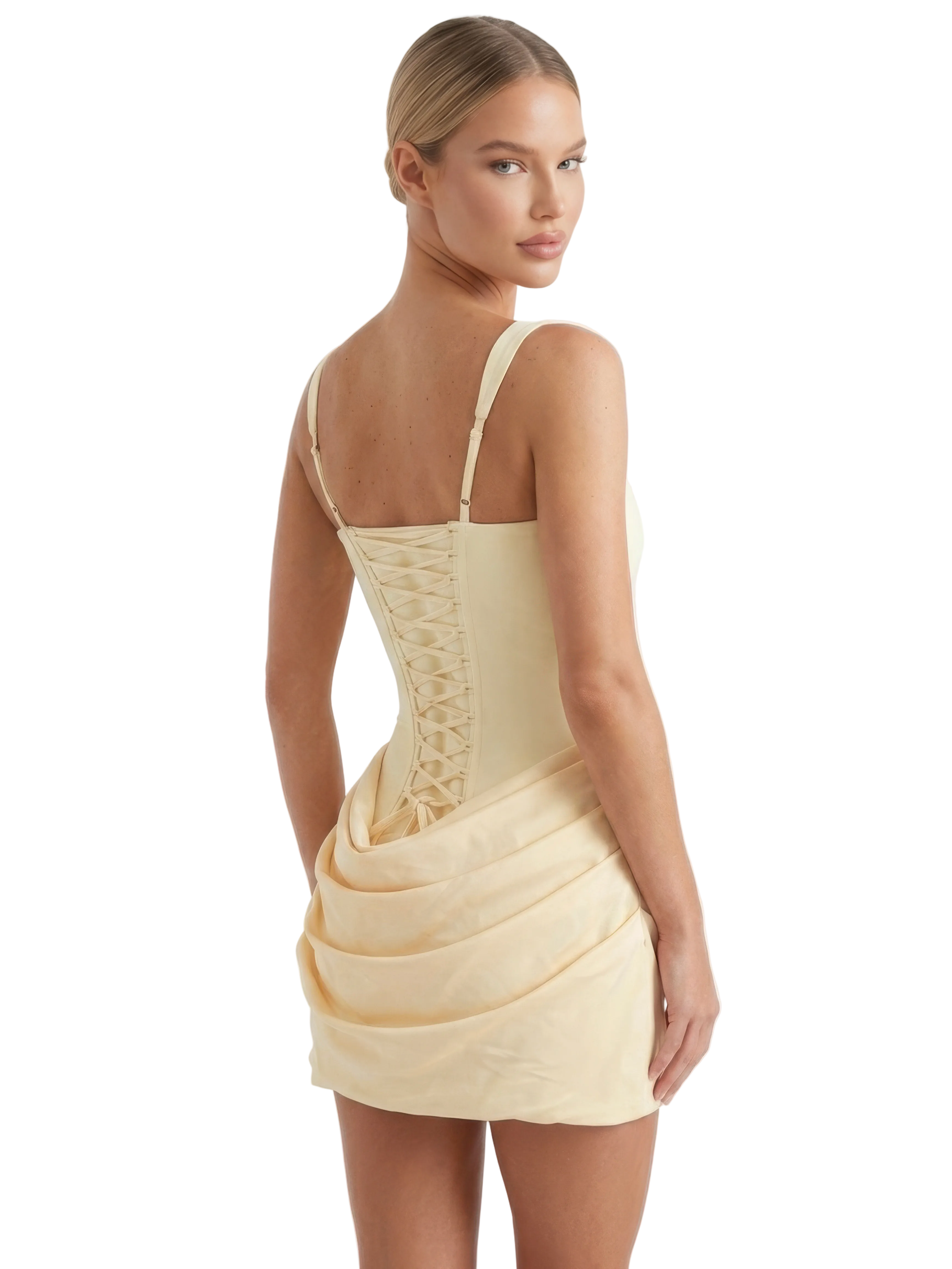 The Cornelia Mini Dress - Yellow