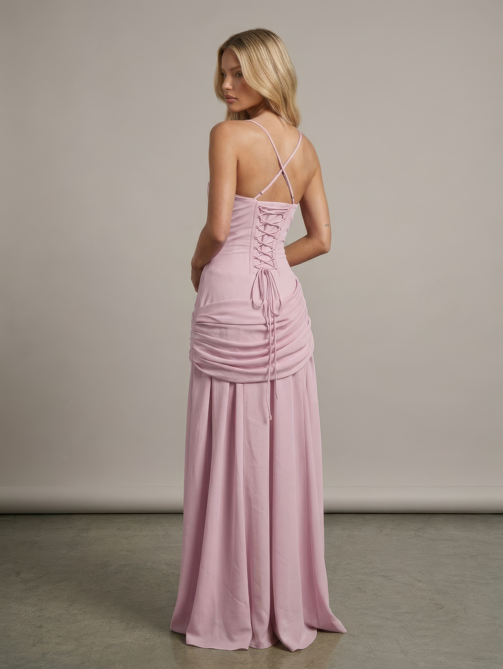 Essential Ribbed MIdi Dress - Pink