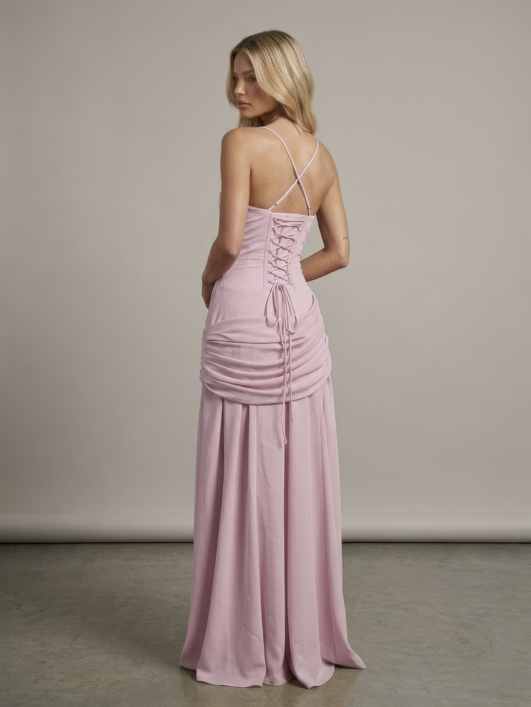 Essential Ribbed MIdi Dress - Pink