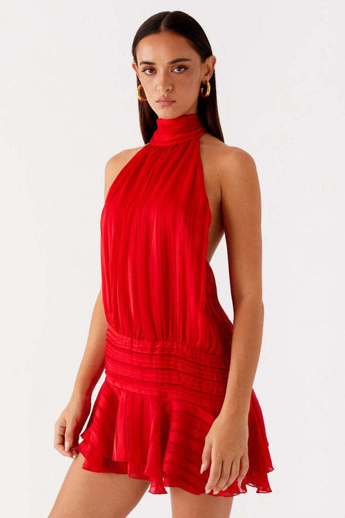 Aurelia Pleated Dress - velourea