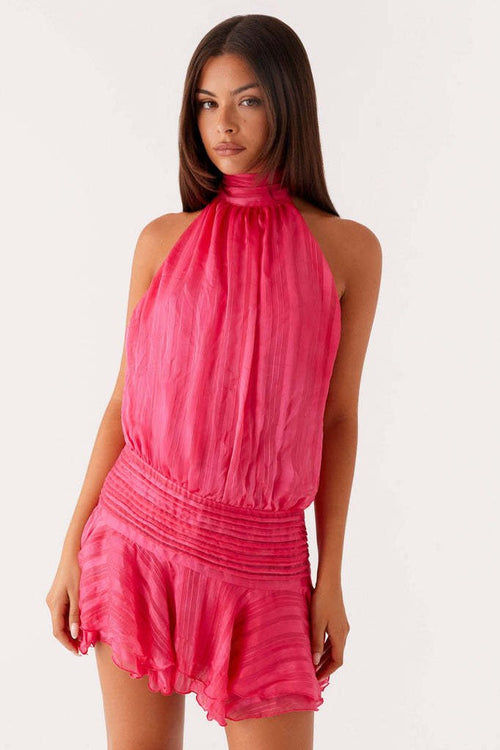 Aurelia Pleated Dress - velourea