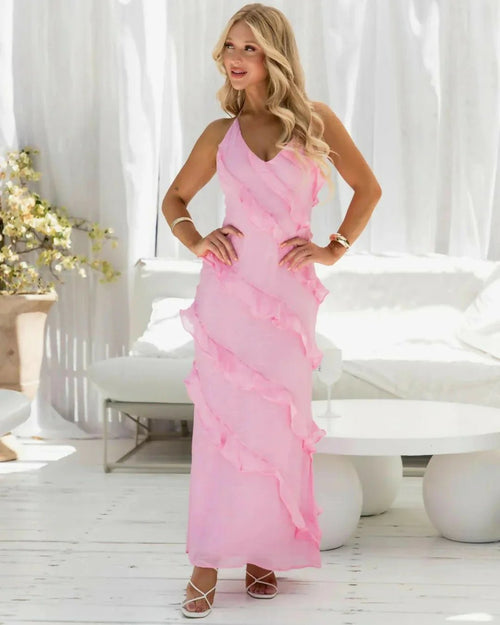 Blush Flow Dress - velourea