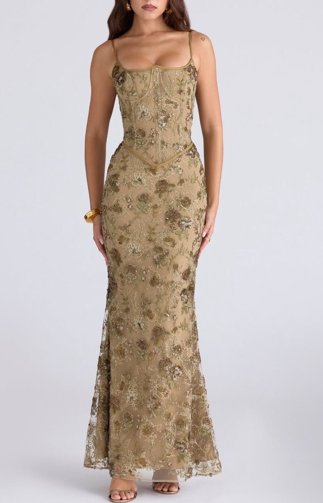 Dark flower dress - velourea