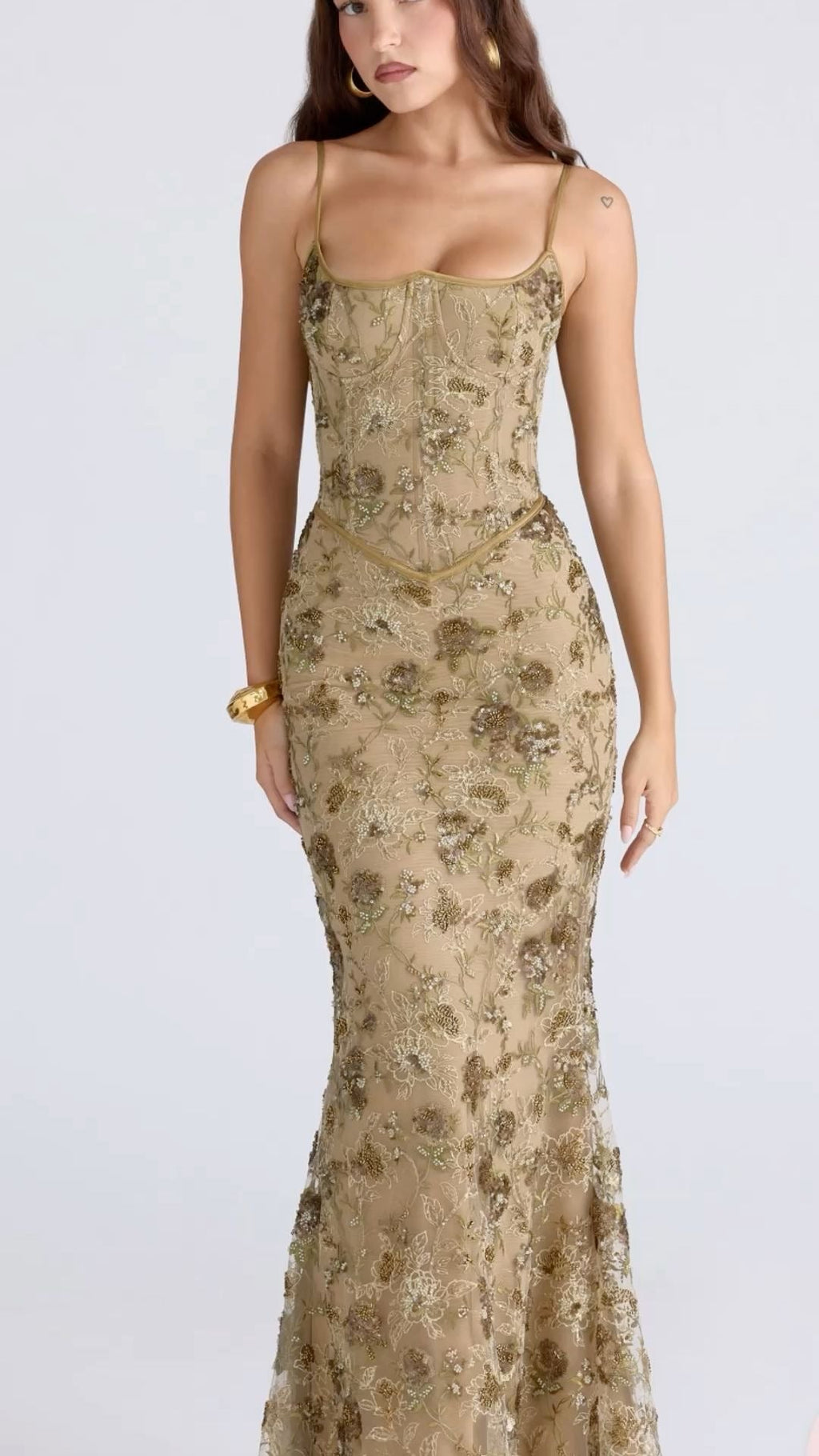 Dark flower dress - velourea