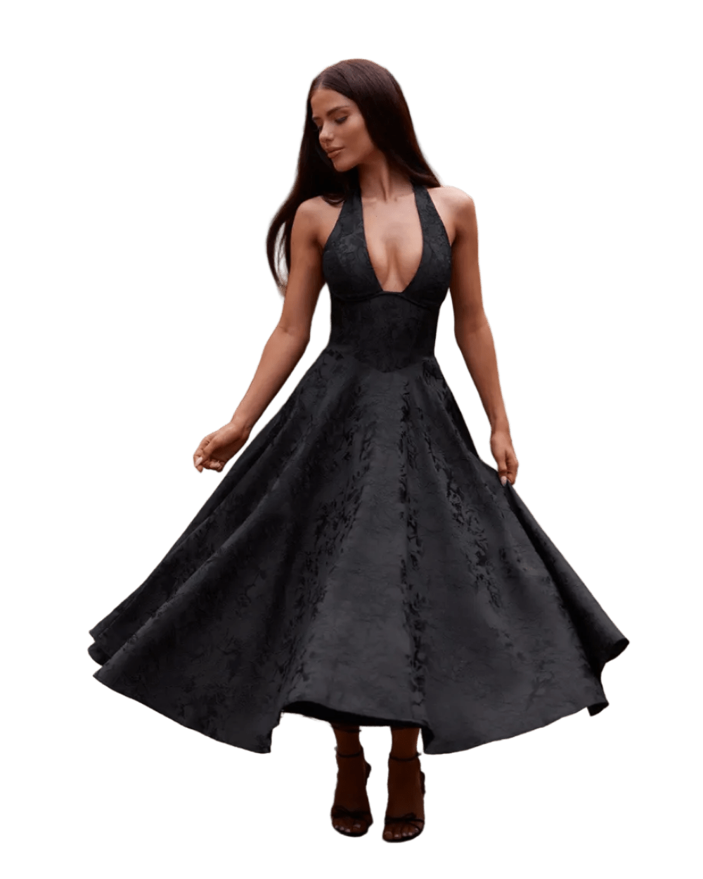 Effie Midi Dress - Black