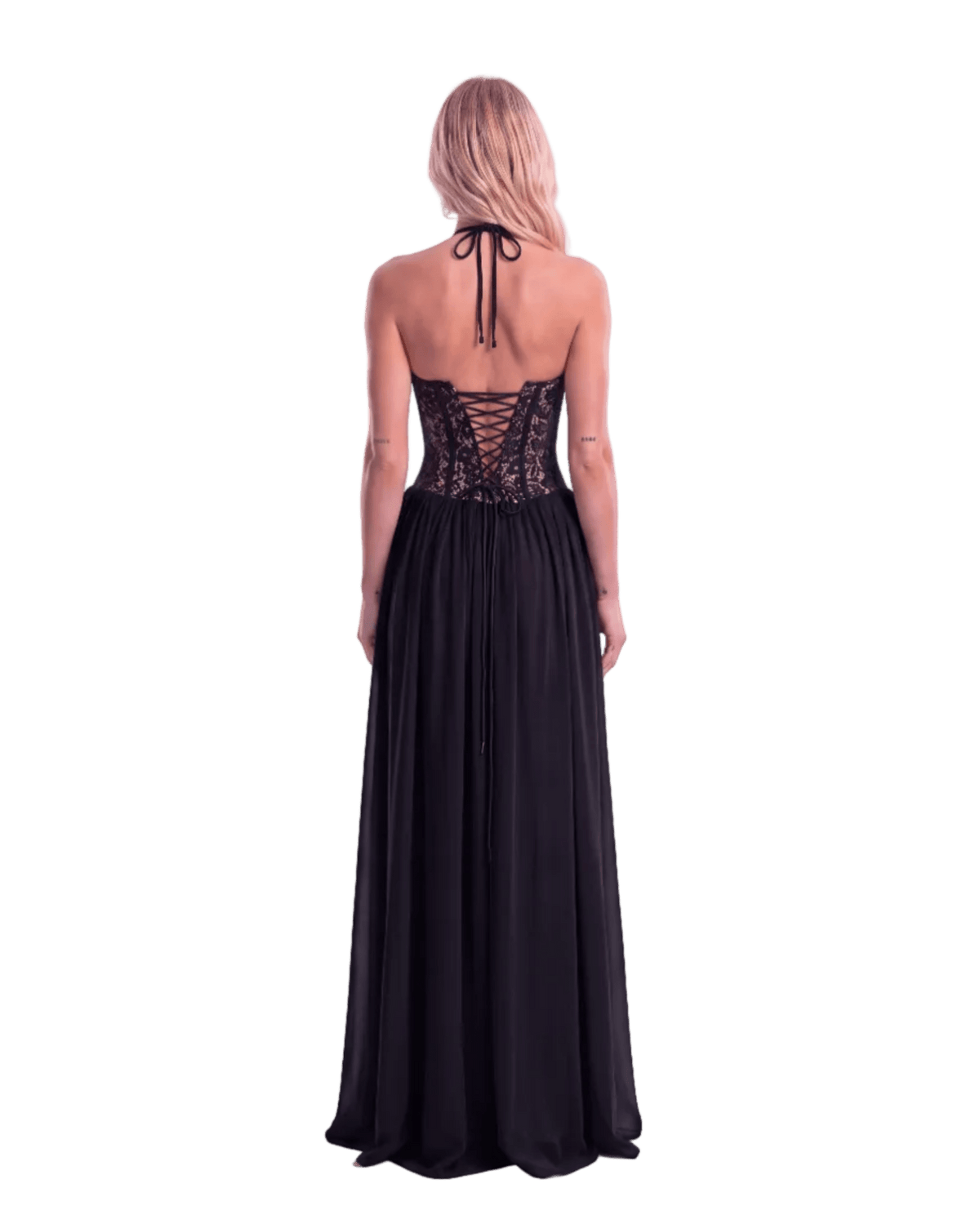 Flora Maxi Dress - Black - velourea