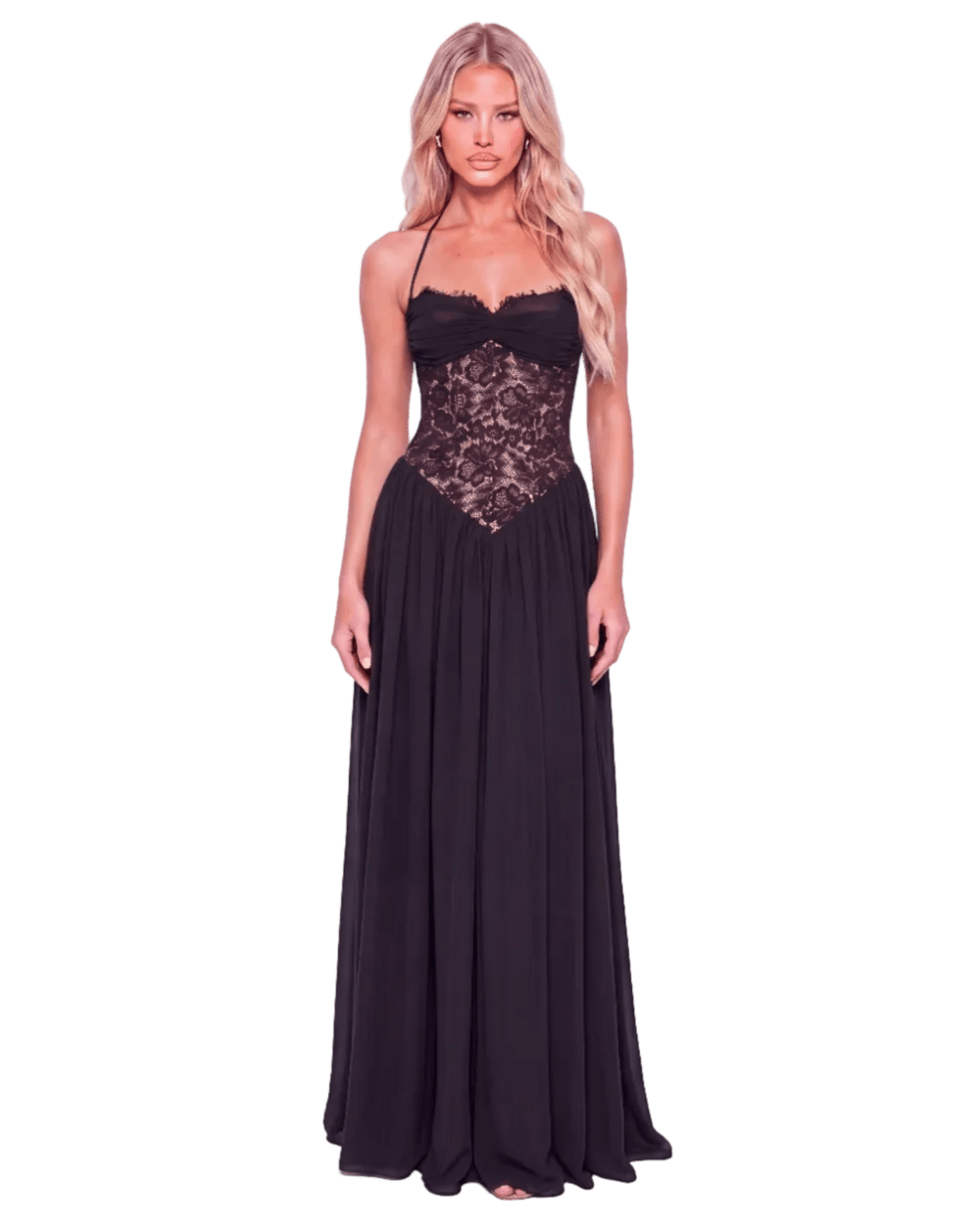 Flora Maxi Dress - Black