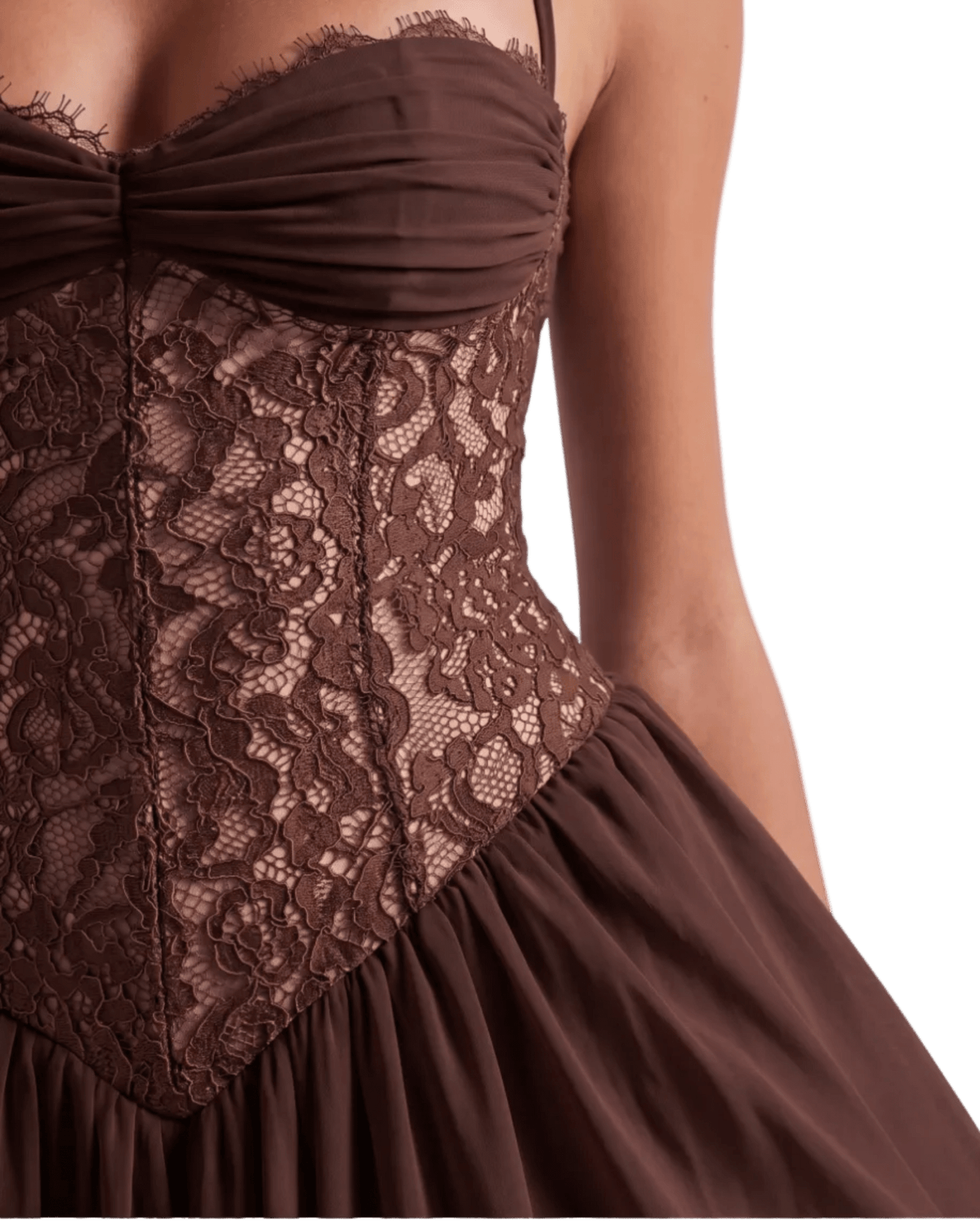 Flora Maxi Dress - Chocolate - velourea