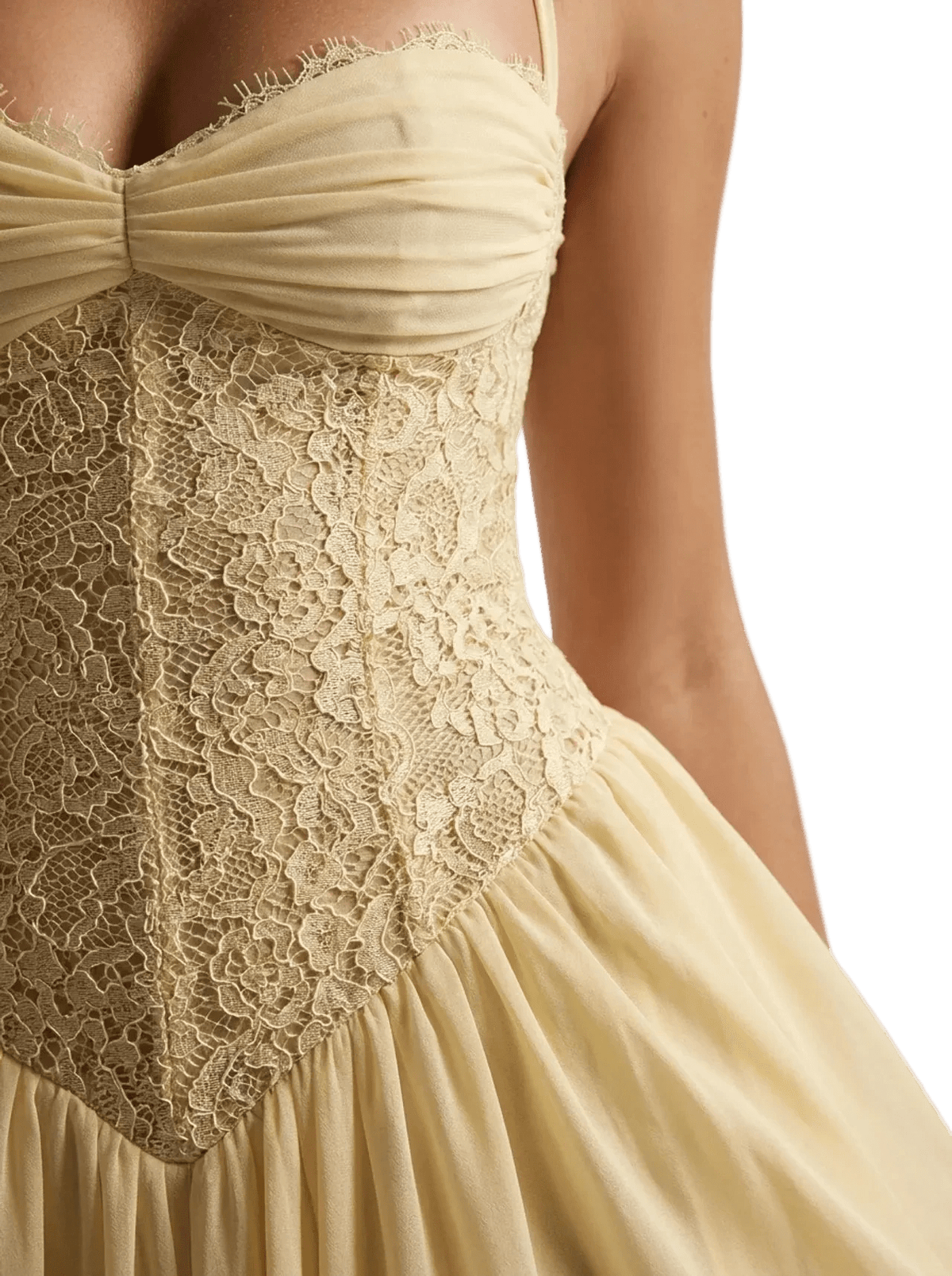 Flora Maxi Dress - Yellow - velourea