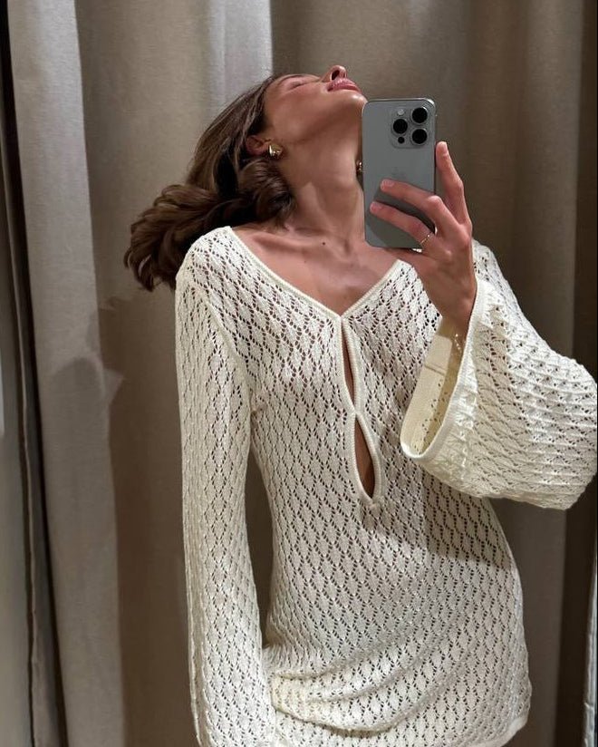 Luna Knit Cover-Up - velourea
