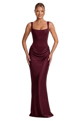 Margarita Maxi Dress - Burgundy