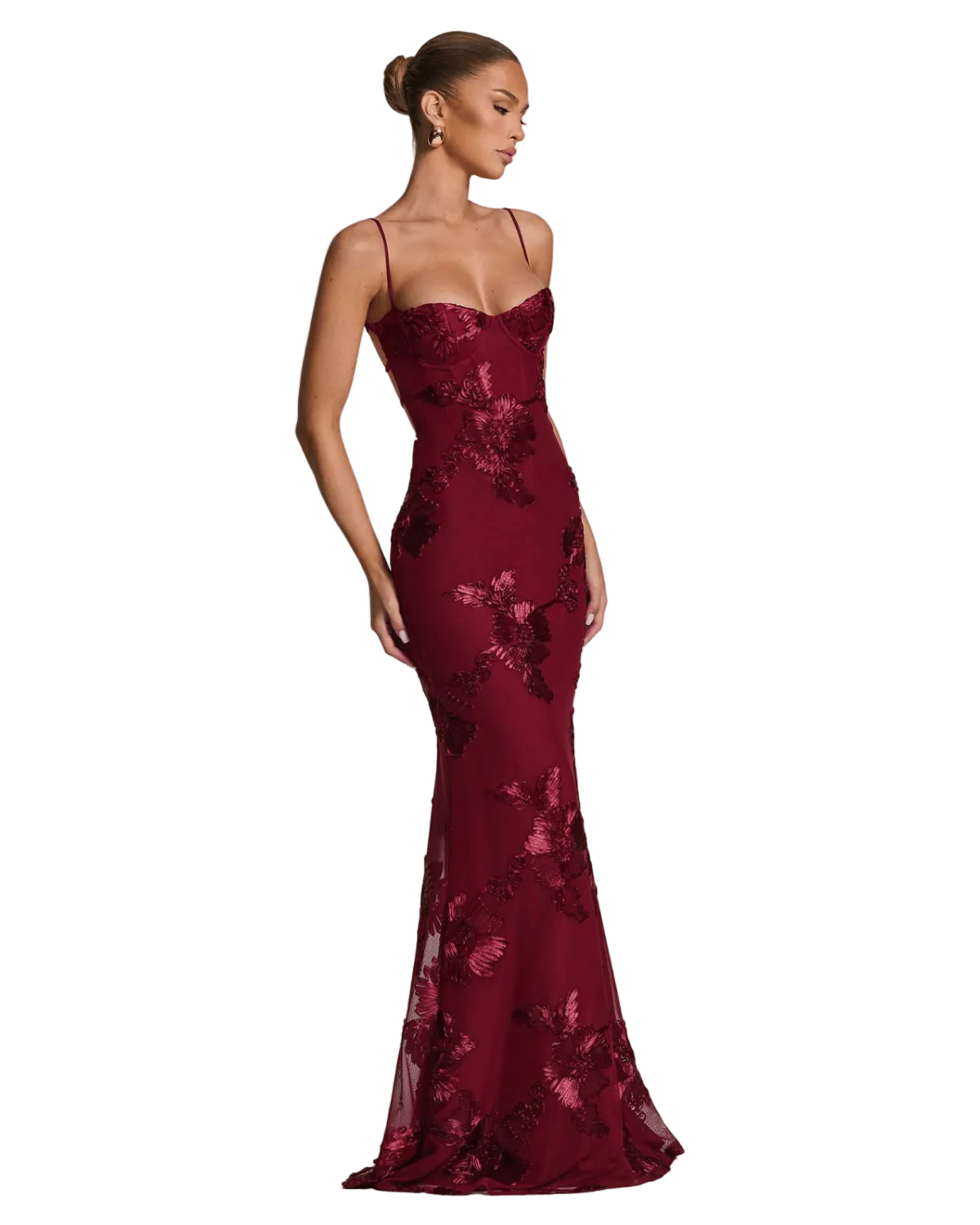 Martini Dress - Deep Ruby - velourea