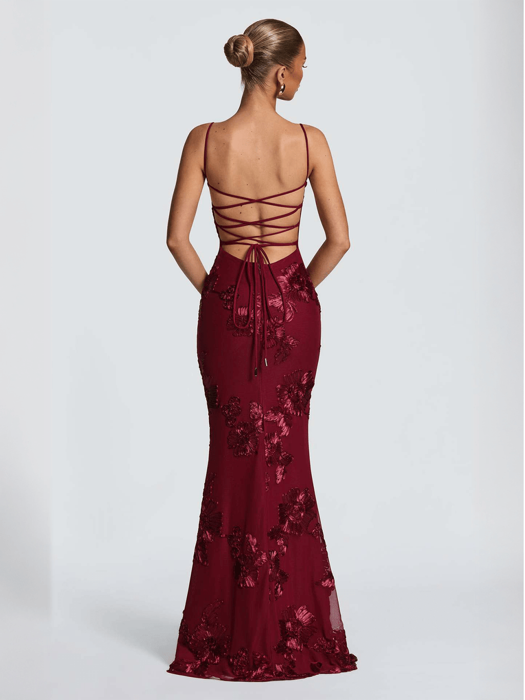 Martini Dress - Deep Ruby - velourea