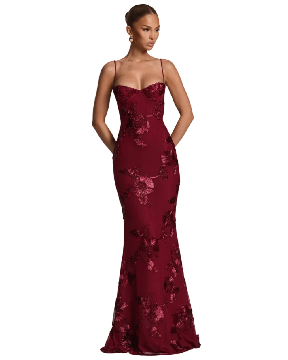 Martini Dress - Deep Ruby
