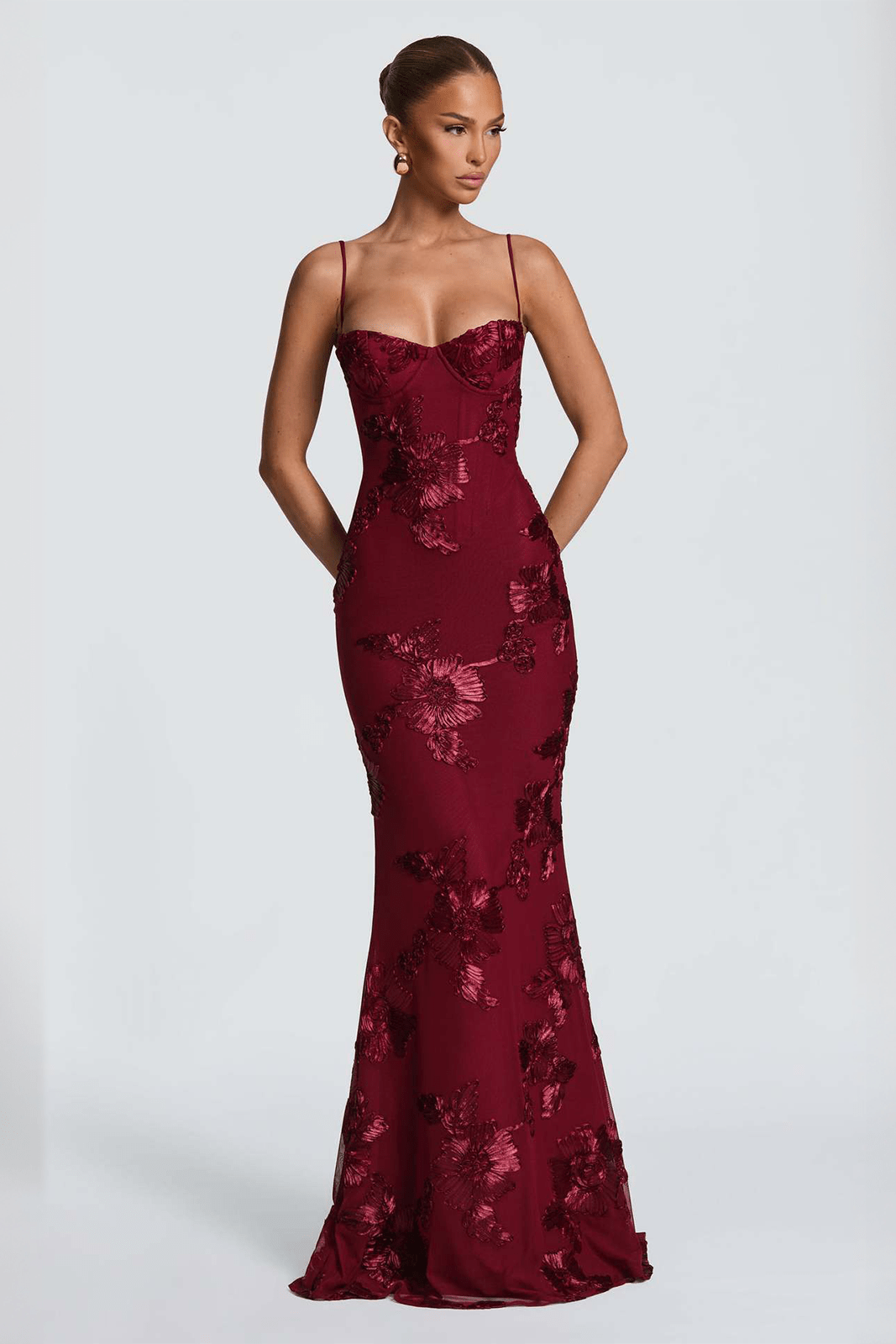 Martini Dress - Deep Ruby - velourea