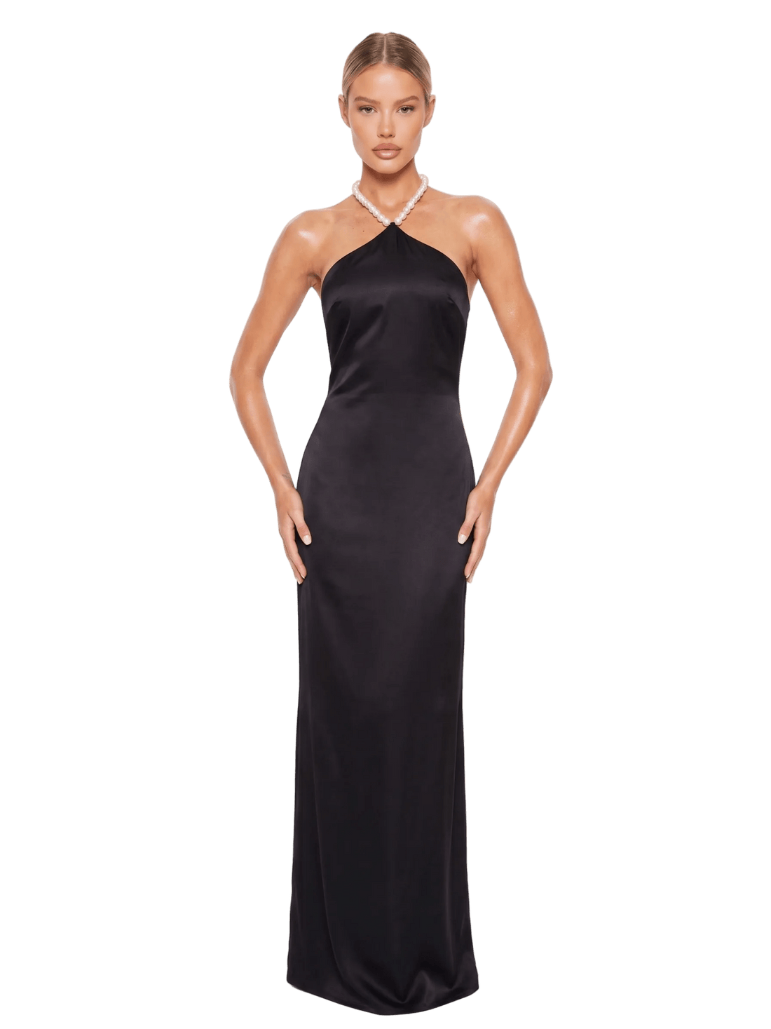 Midnight Pearl Maxi Dress - velourea