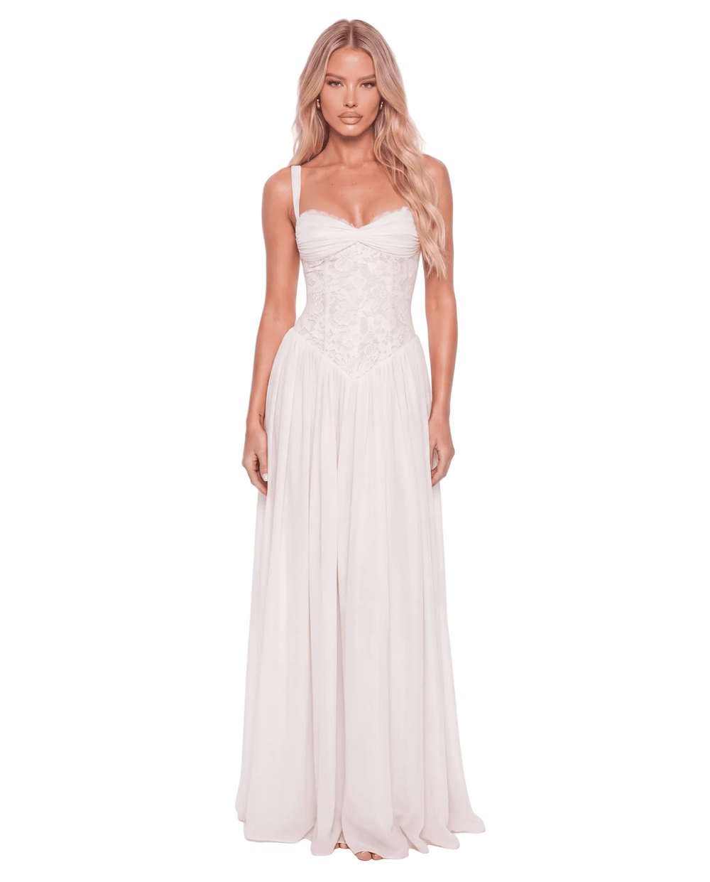 Flora Maxi Dress - White