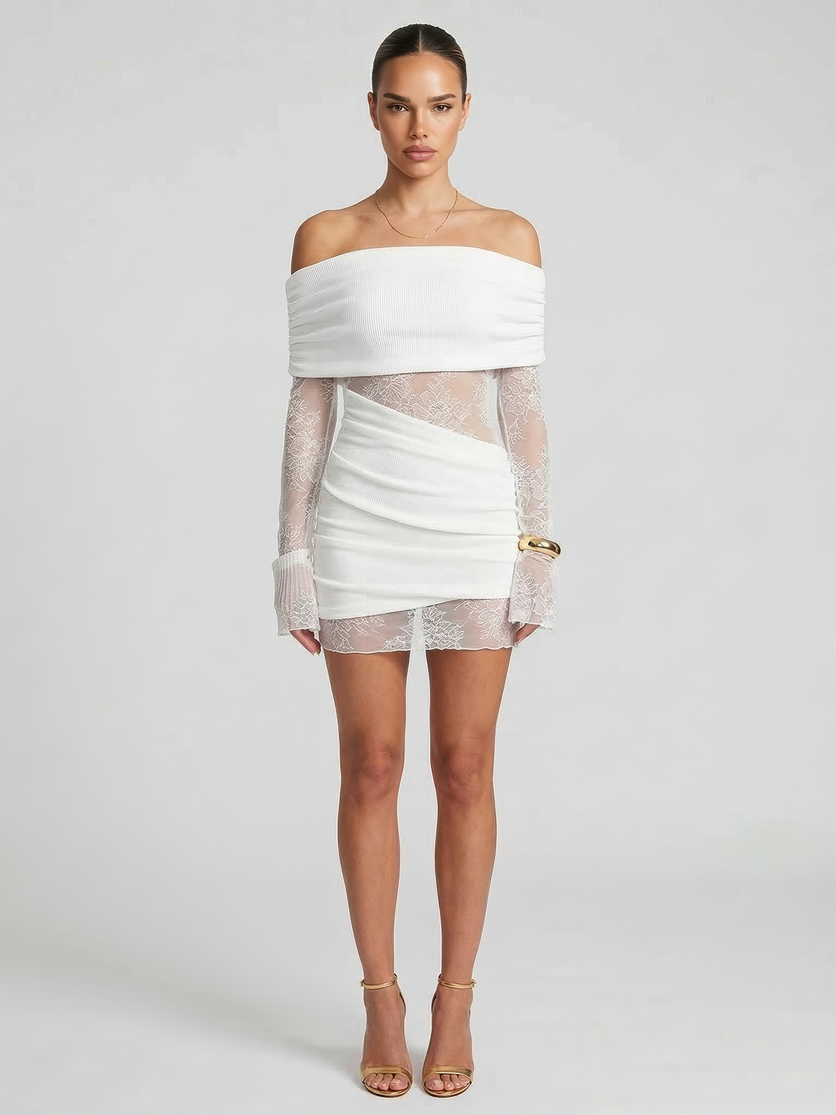 Moonlight Lace Mini Dress