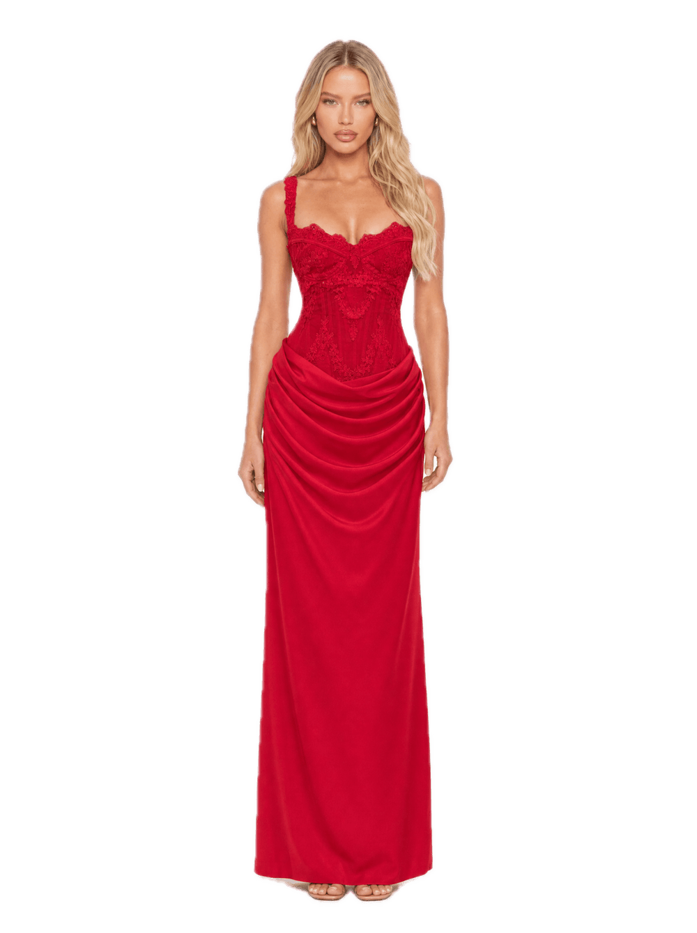 Roma Maxi Dress - Red