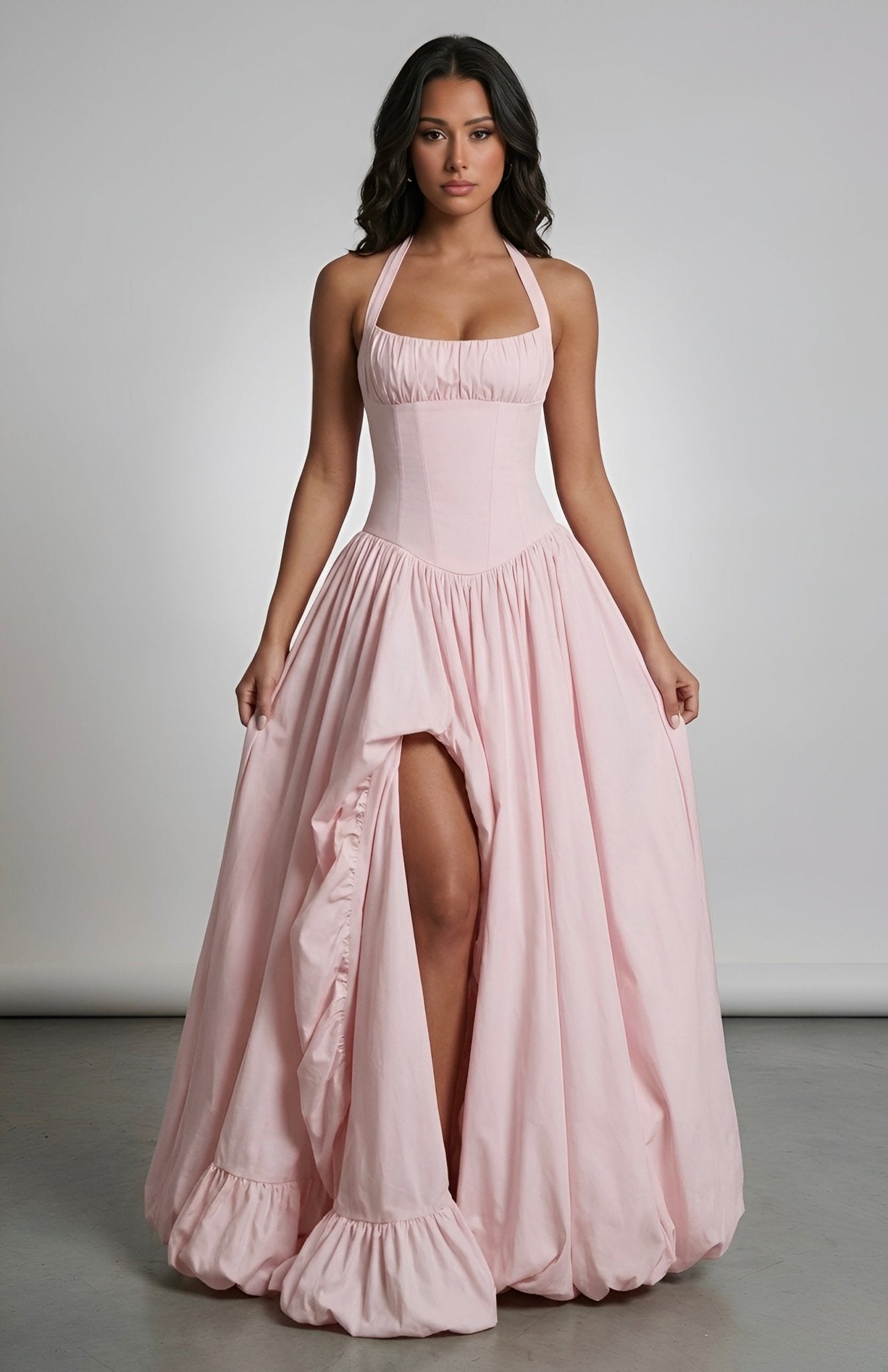 Rose Slit Dress - velourea