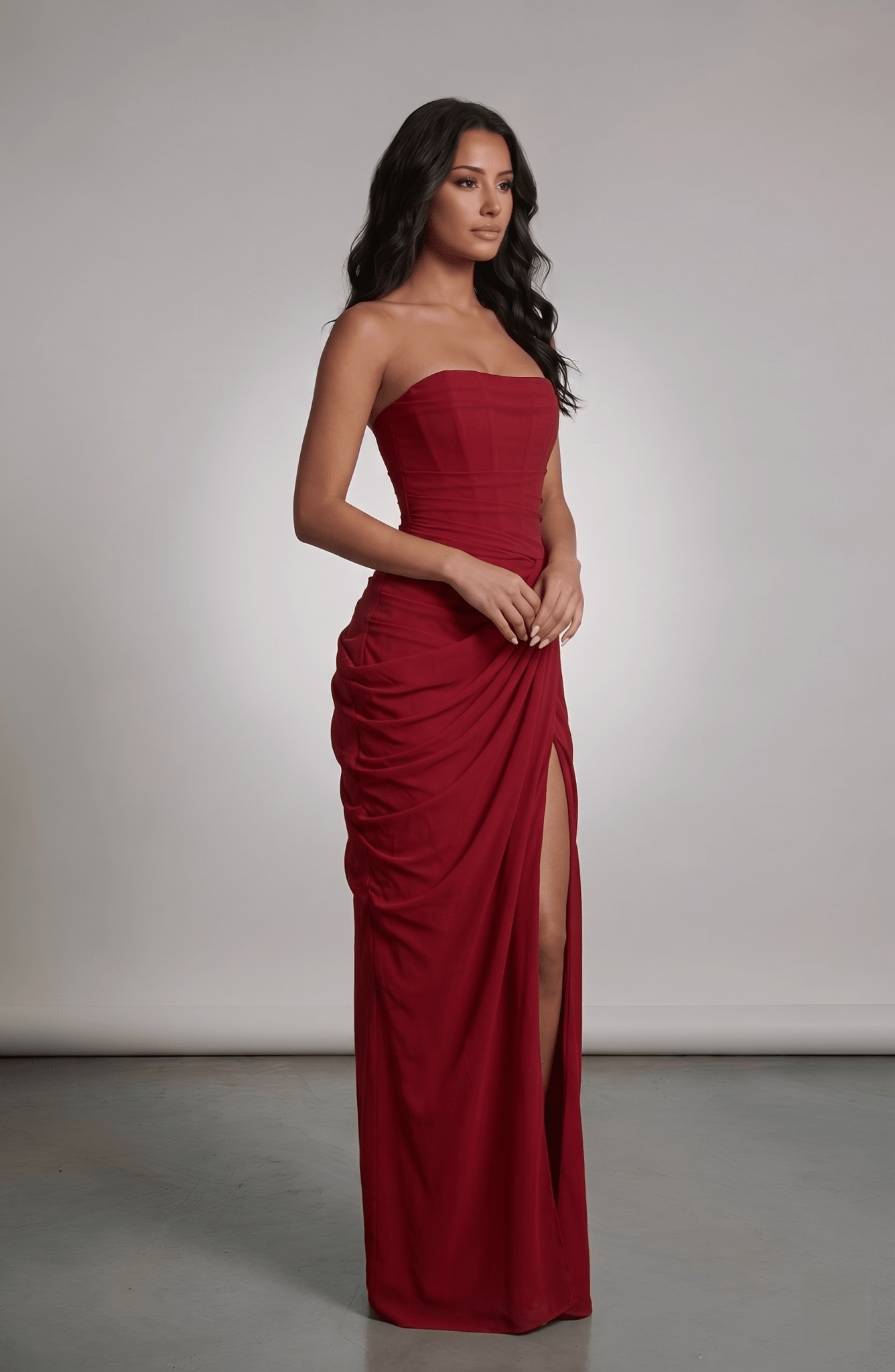 Royal Drape Dress - velourea