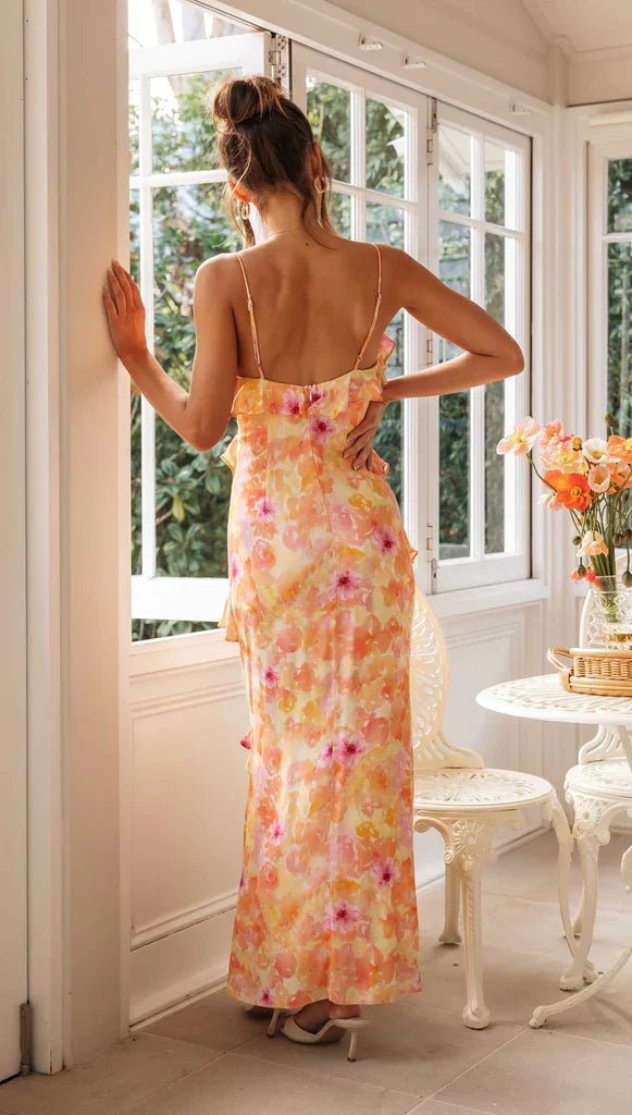 Sunset Bloom Dress - velourea