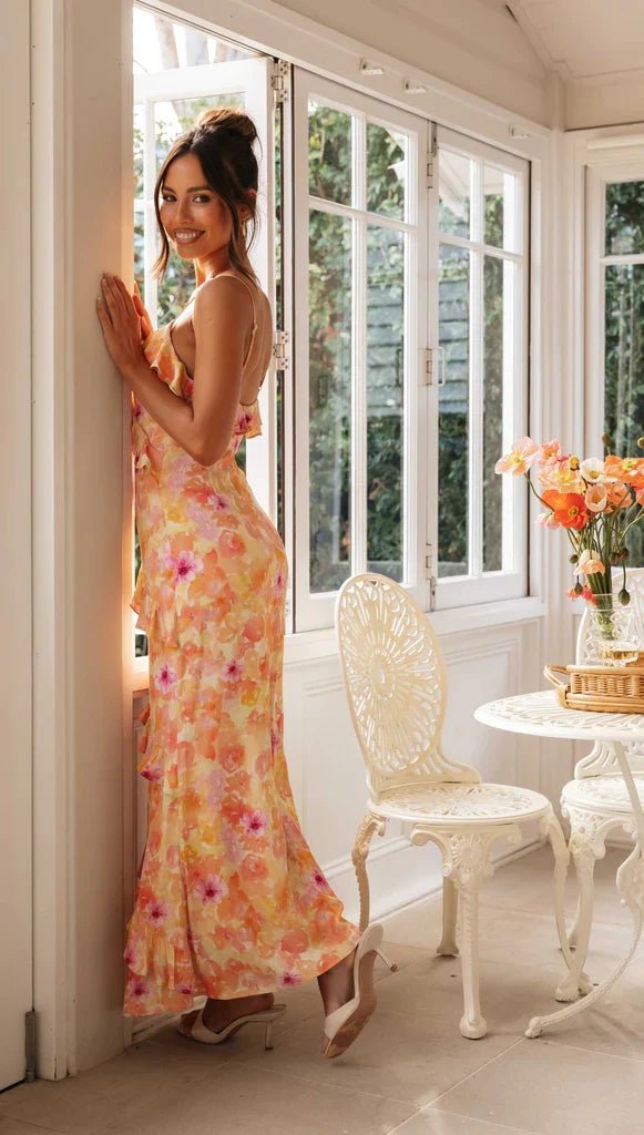 Sunset Bloom Dress - velourea