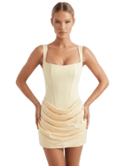 The Cornelia Mini Dress - Yellow