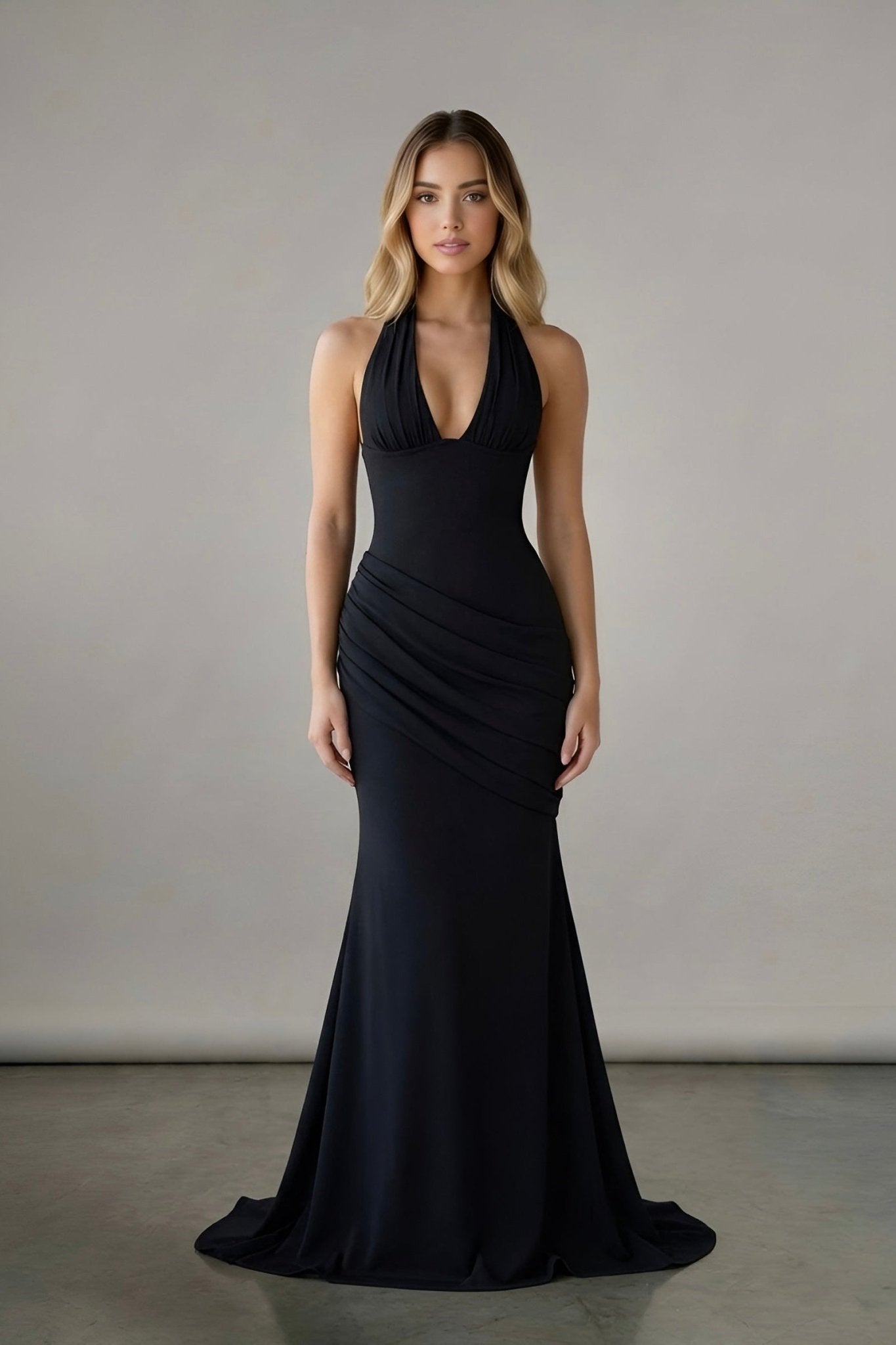 Velvet Noir Dress - velourea